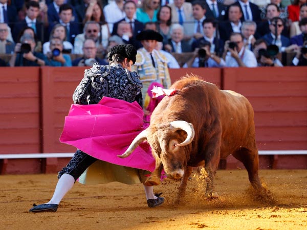 Estampa de toreo antiguo