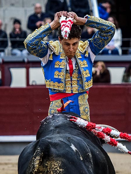 En la cara del negro