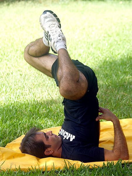 Estirando la espalda