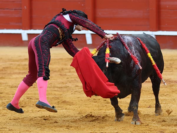 Fulminado con el espadazo