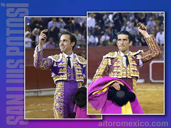 Mauricio y Calita cortan una oreja en SLP