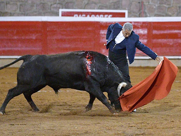Metido en la muleta