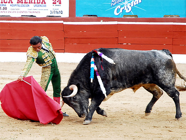 Tal�n, corriendo la mano