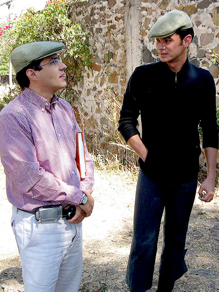 Conversando con el ganadero