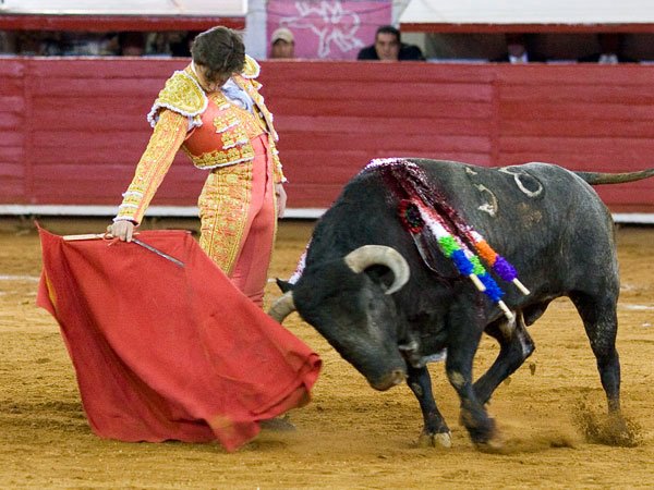 La mano que no torea, relajada