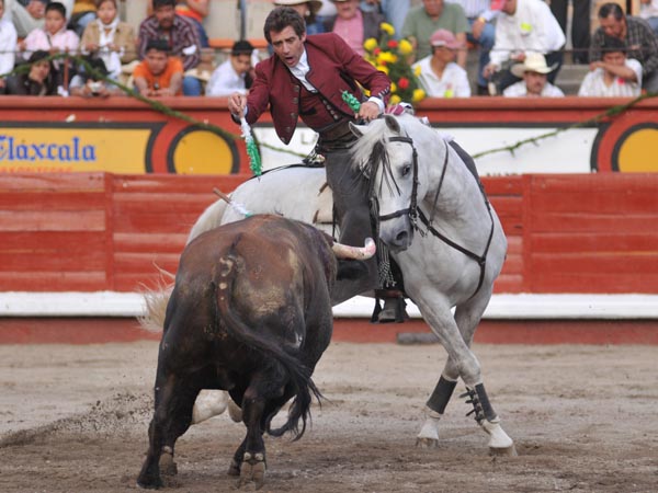 Poniendo una banderilla corta