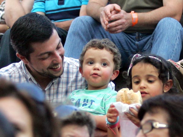 Merienda en la plaza
