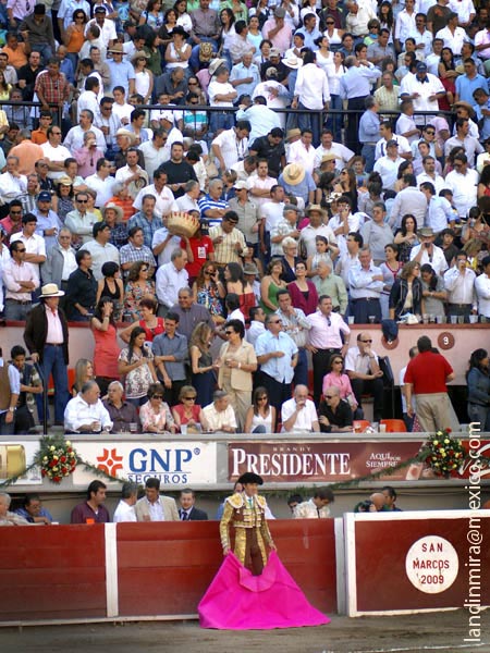 La vista en el toril