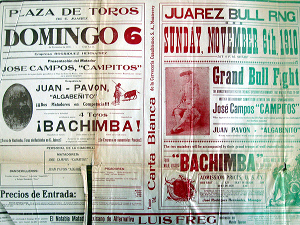 Cartel del 6 de noviembre de 1910