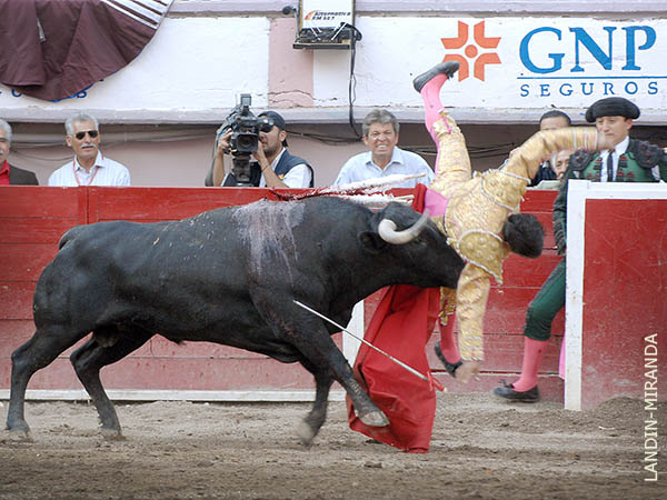 Le dio una fuerte voltereta