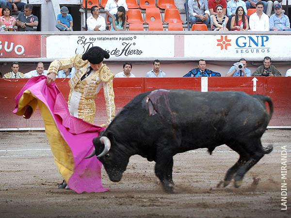 Realiz� un quite por navarras