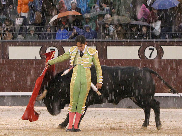 Chorreando agua por la taleguilla