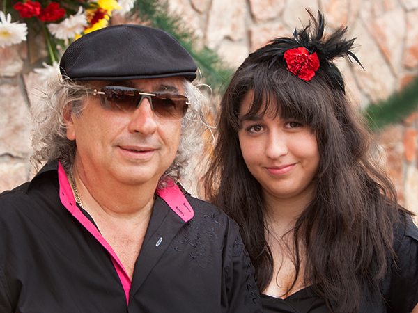 Luis e hija, grandes anfitriones