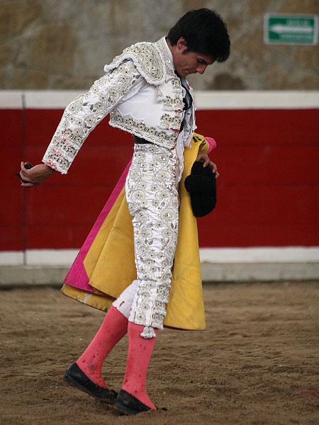 Agradeciendo al p�blico