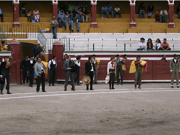 Matadores, novilleros y periodistas