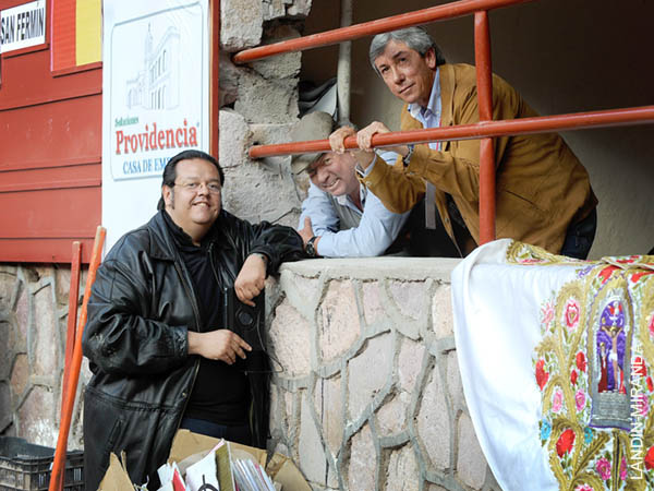 Yiyo con Miguel y Ferm�n Espinosa