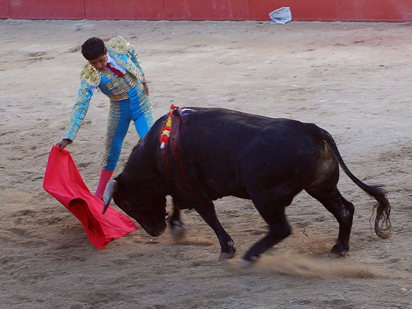 Con la muleta por la arena
