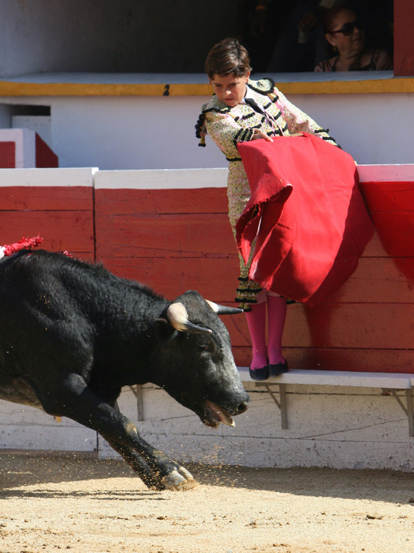 Peculiar inicio del ni�o torero