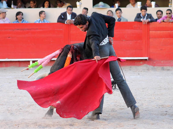 Con la franela se dio gusto