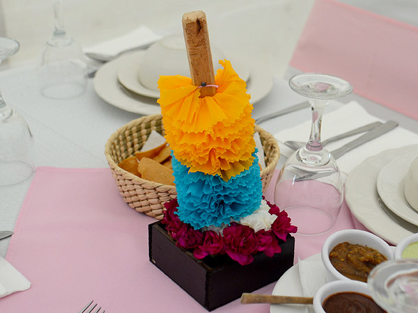 Creativo adorno de mesa