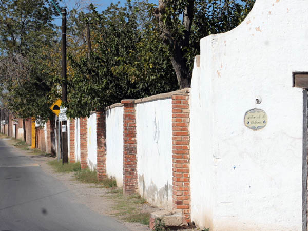 Colindancia de tabique rojo