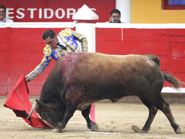 Embebido en la muleta