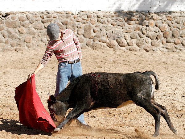 Lagartijo, corriendo la mano