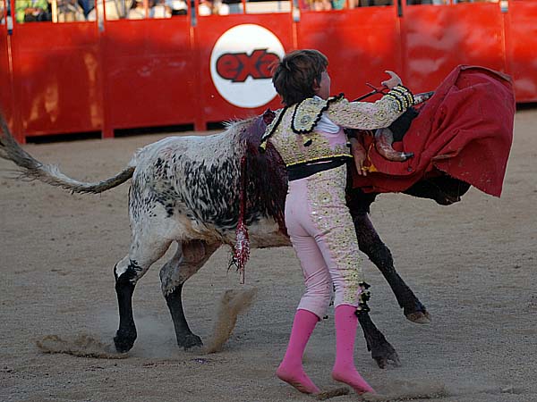 El momento del percance