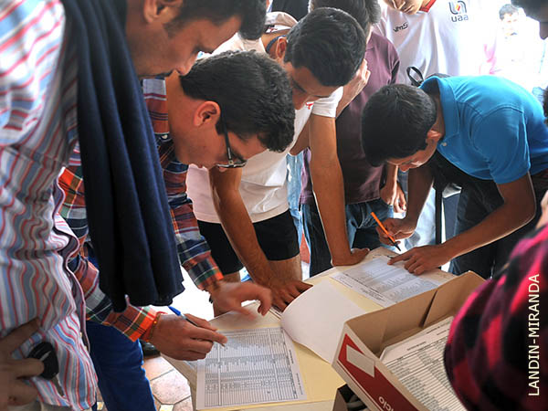 La inscripci�n de los chavales