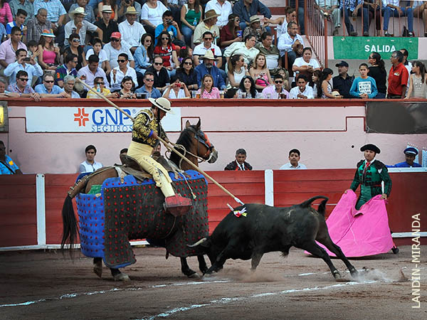 Curro Campos, en todo lo alto