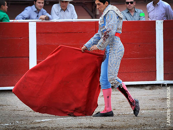 Maltrecho, cojeando, y sangrando