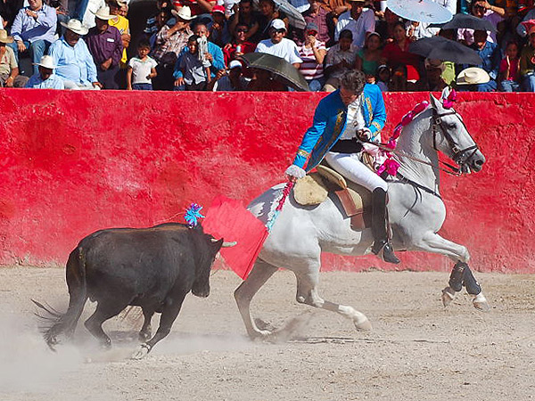 Toreando con la bandera