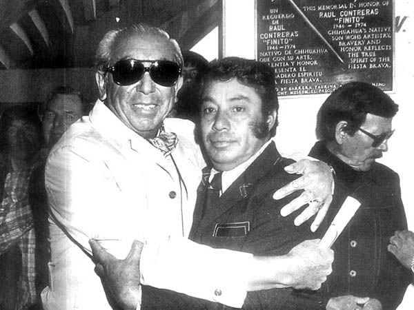 Abrazo con el maestro Ferm�n