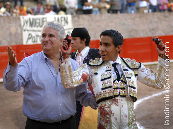 Con el ganadero Manuel Sesscose