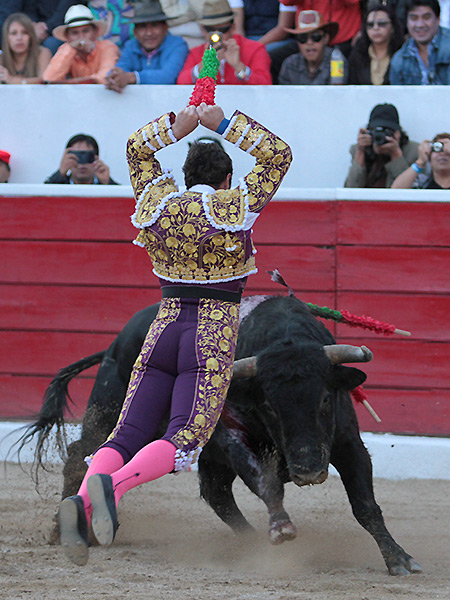 Estir�ndose con los palos