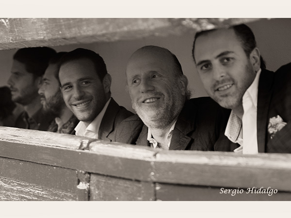 Felicidad en el palco de ganaderos