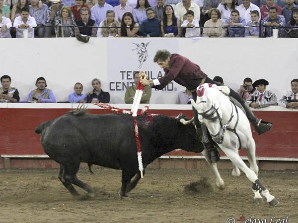 Tore� a mil�metros de los pitones