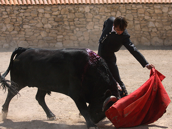 Embebido en la muleta