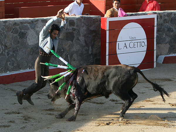 Casta�eda, exponiendo