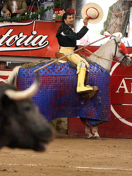 Saludando, como los grandes