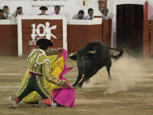 Marc�ndole la salida