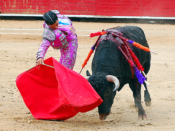 Lupita cay� de pie