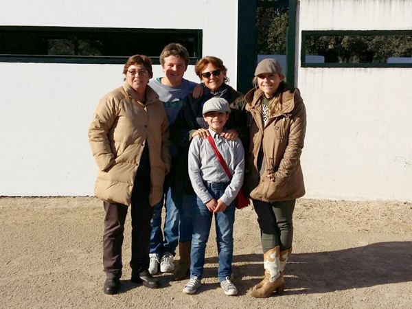 Con la familia Mayoral