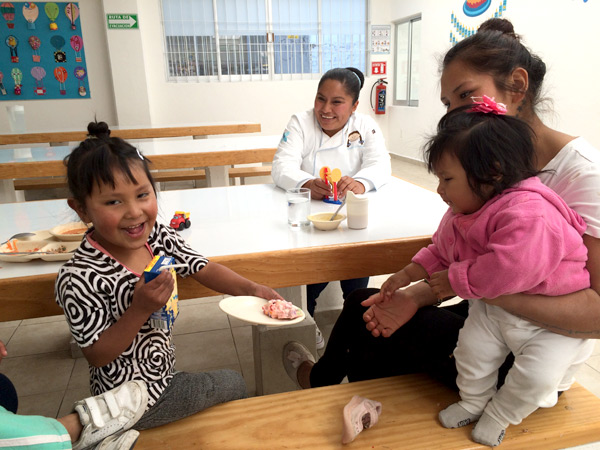 Tambi�n con los m�s peque�os