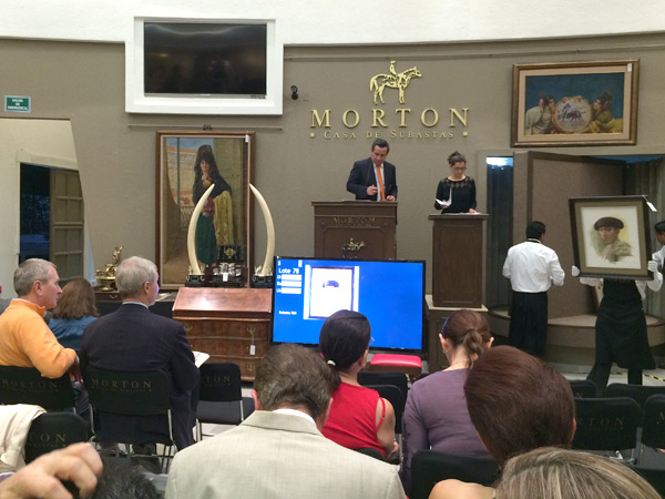 Aspecto de la subasta