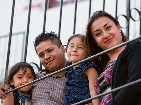 Familia en los toros