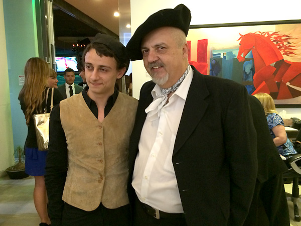 Rafael con su hijo, que debuta