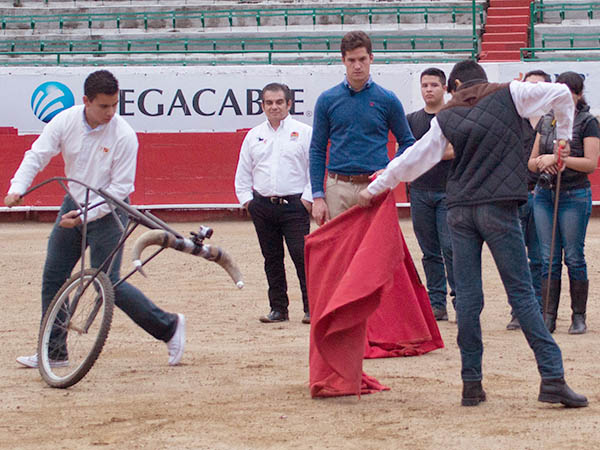 Ante la mirada del joven maestro