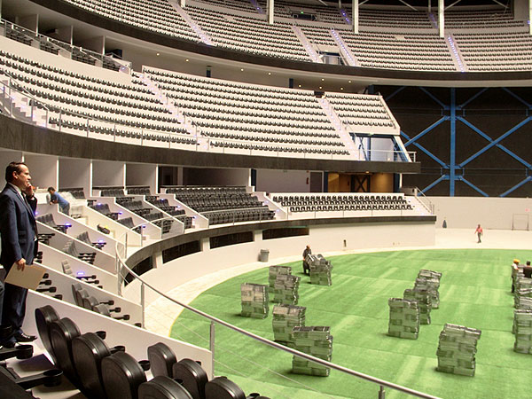 Impresionante vista en los palcos