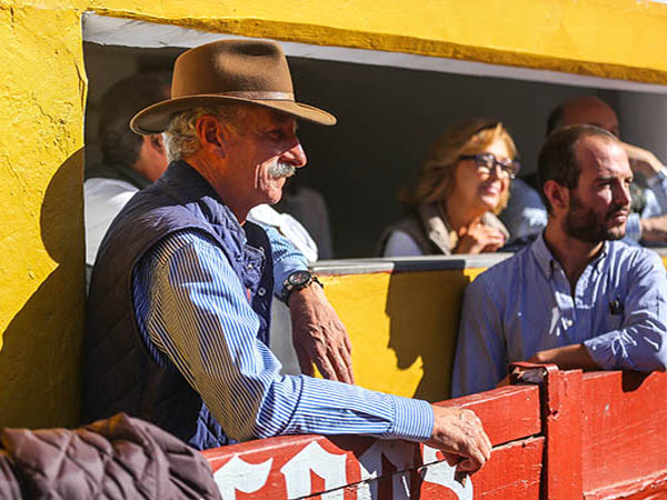 Muy atento a la lidia